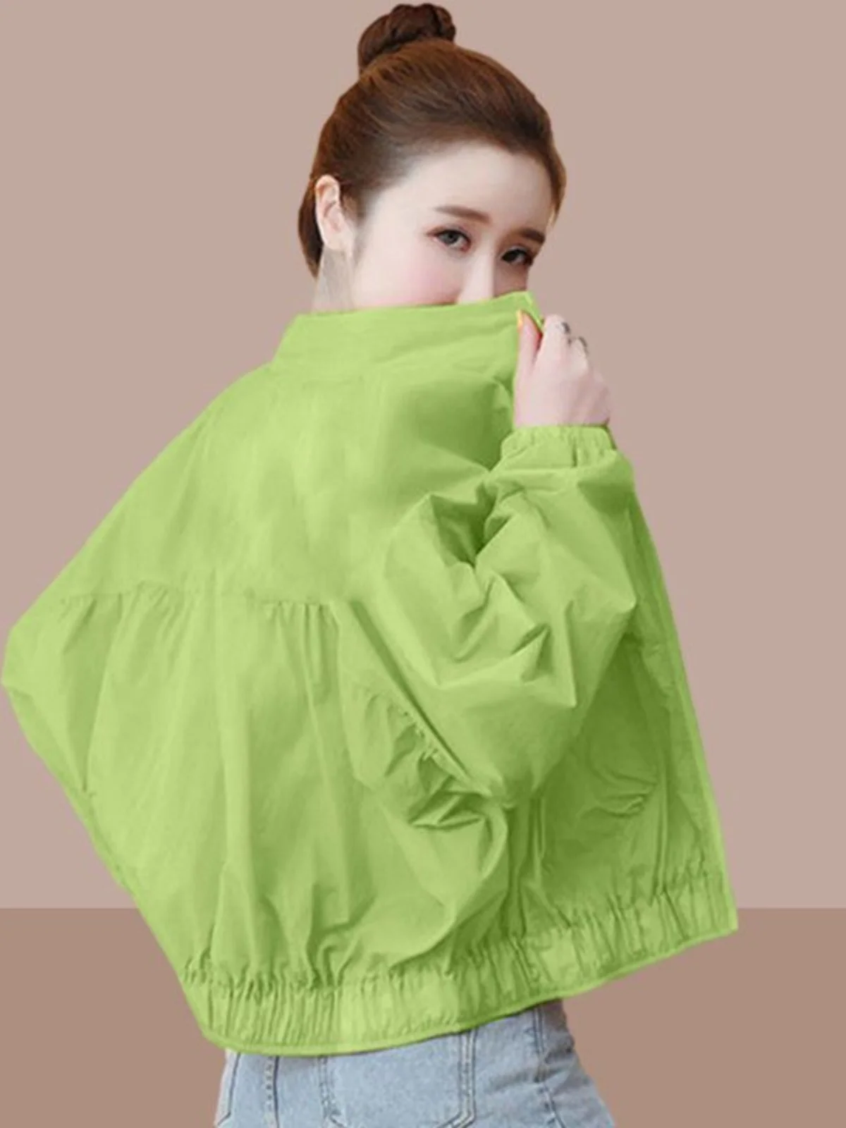 

Женская модная свободная легкая дышащая солнцезащитная одежда из ледяного шелка с защитой от УФ-излучения, летняя верхняя одежда с защитой от ультрафиолета