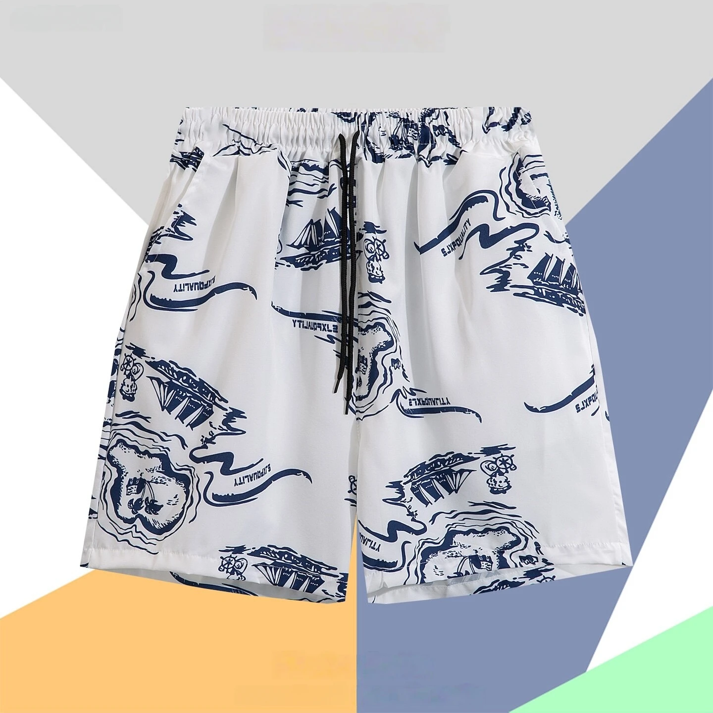 

Летние пляжные шорты для мужчин: повседневные, быстросохнущие, для отдыха на природе, путешествий в Санье, серфинга, в стиле кэжуал