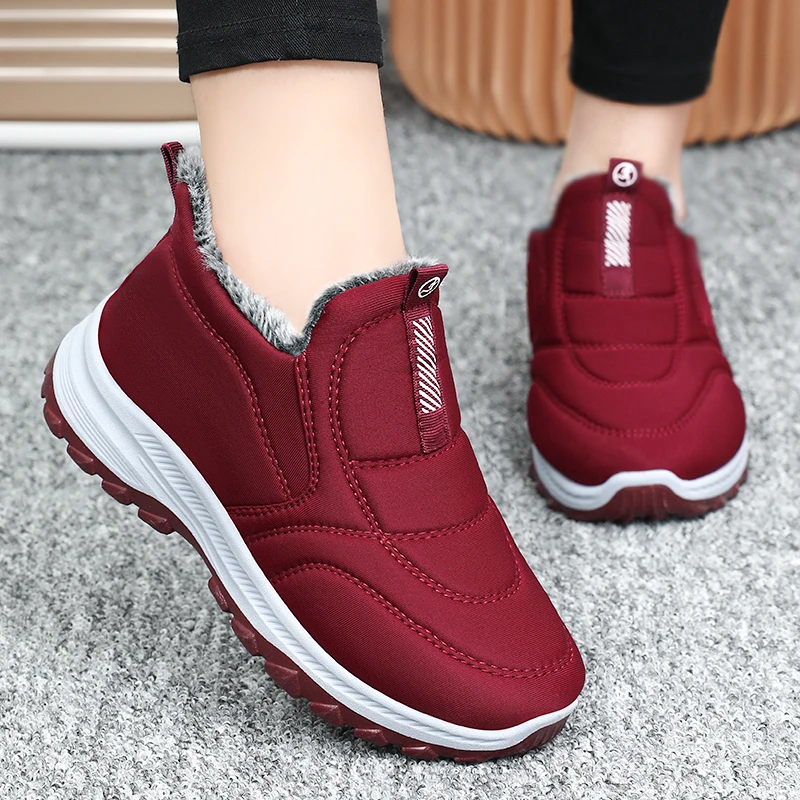 Women\'s Boots Winter Shoes 2024 Women Waterproof Snow Boots Female Slip On Casual Shoe Plush Footwear Men\'s Ankle Botas