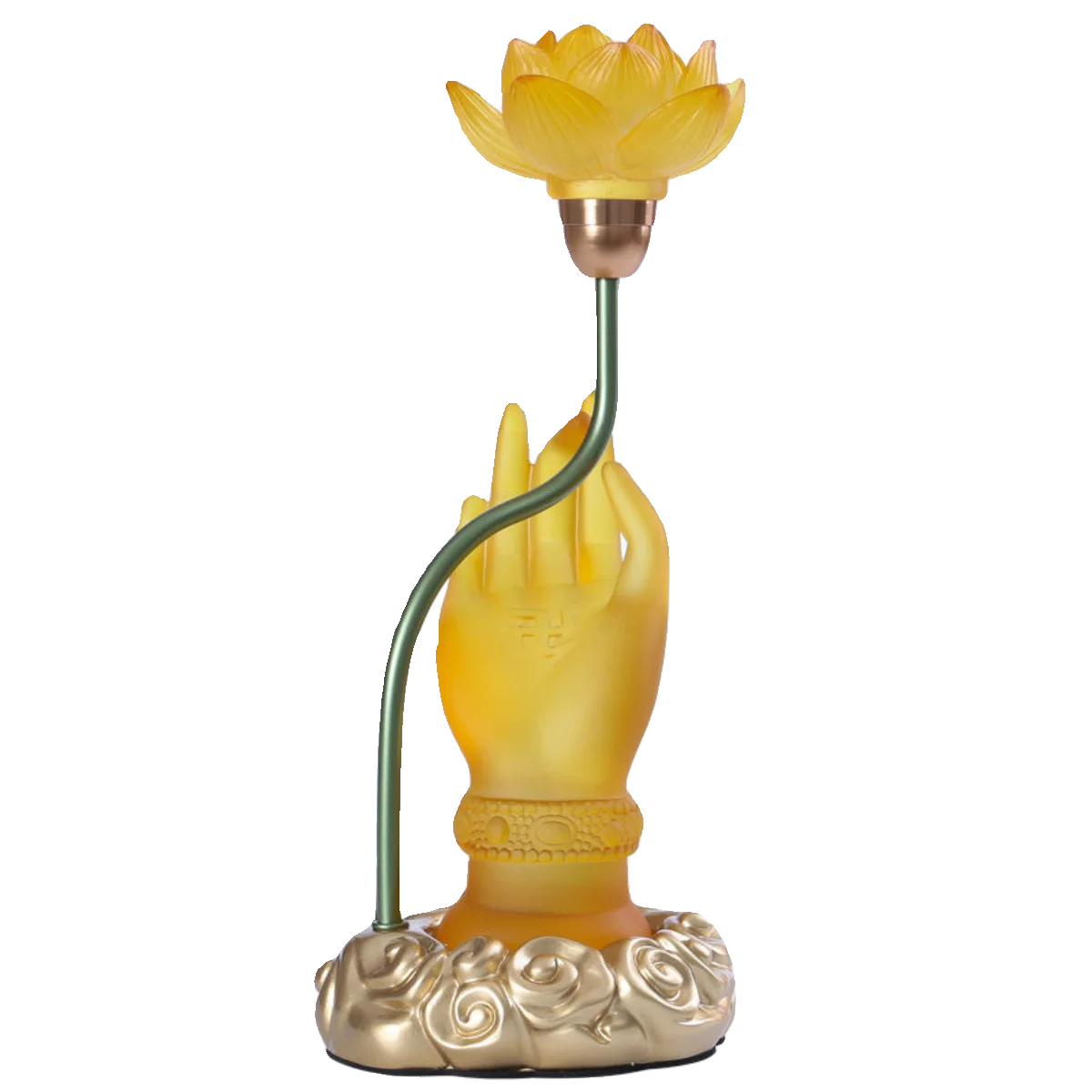 Colorful Lotus Discolores Crystal Lamp Plug In Payment Glazed Bergamot LED Buddha Lamp Household Prayer Lamp Buddhist Utensils