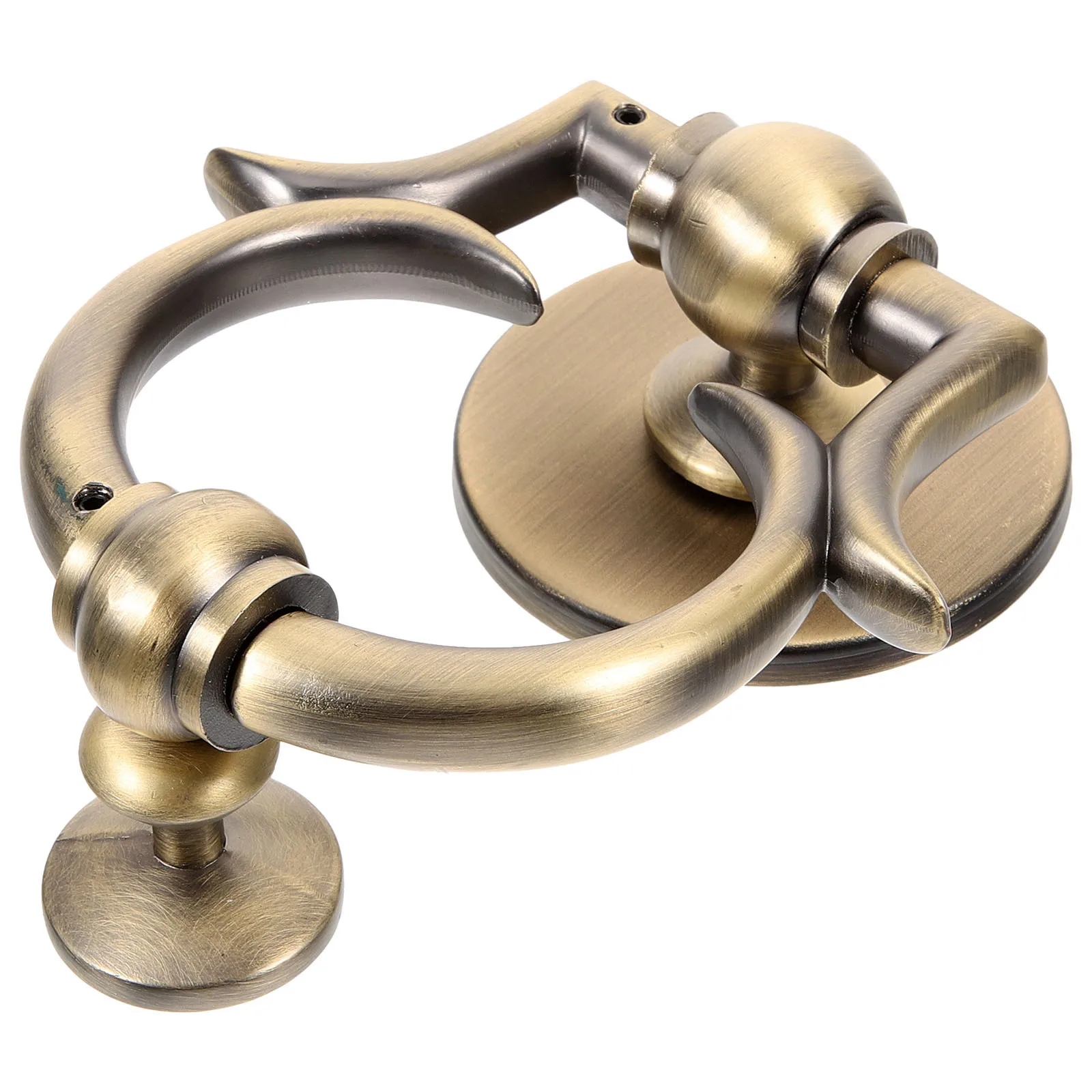 

Front Door Knocker Single Zinc Alloy Knocker with Comfortable Grip Security Door Accessory for Home Entrance Upgrade