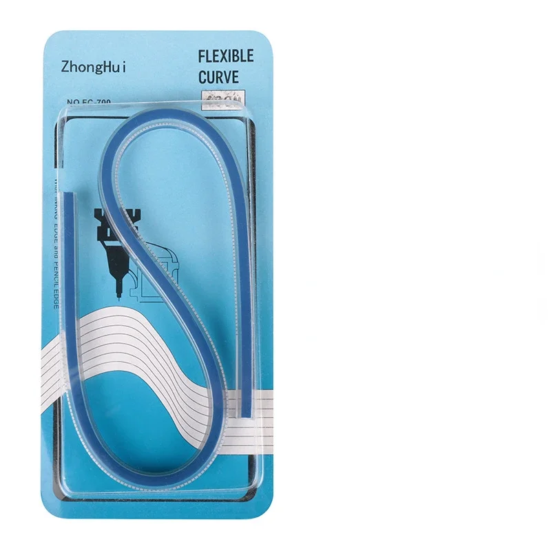 Flexible Curve Ruler Drafting Drawing Tool Serpentine Plastic School Office Supplies 30cm 40cm 50cm 60cm