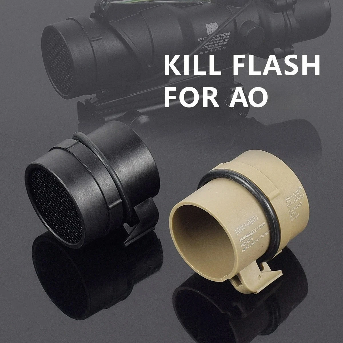 

Tactical AG Scope Killflash Plastic Mesh Cover Cap Front Lens Protector Anti-Reflection Honeycomb for Hunting Eyepiece Cover