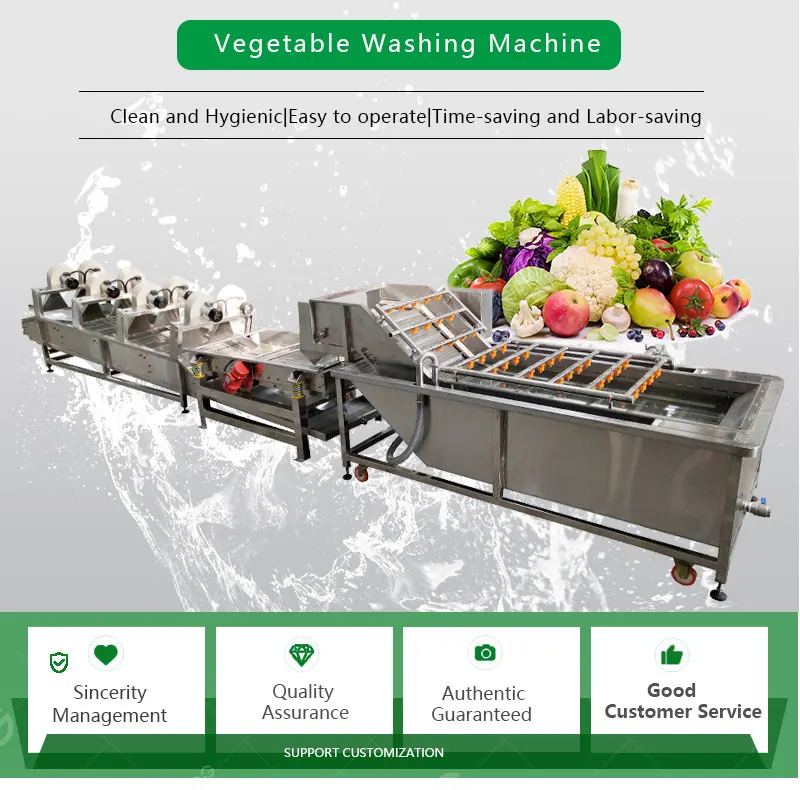 Industrial Fruit Cleaning Equipment Kelp Washing Grape Washer Machine Vegetable Cleaner for Sale