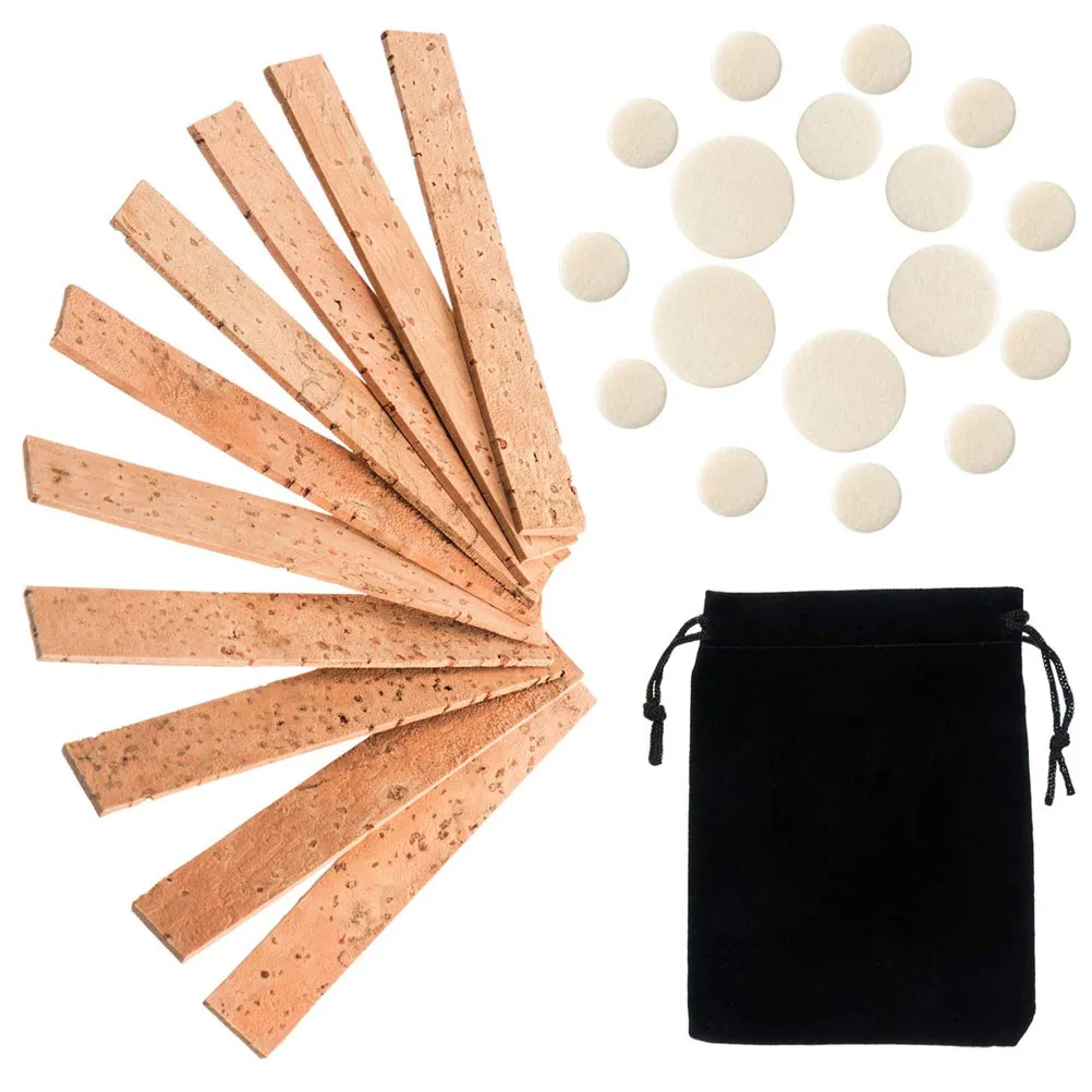

27pcs Clarinet Accessories Durable Corks Pad Kit Replacement Sheep Casings Practical Instrument Maintenance Airtightness