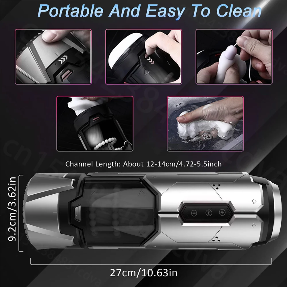 Automatic Male Masturbator Cup 7 Thrusting & Vibration Electric Male Masturbators  Penis Stimulation Adult Male Sex Toys for M