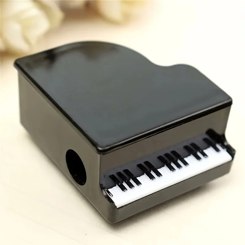 1pc Piano Shaped Pencil Sharpener Creative Music Stationery Gifts For School Office Supplies