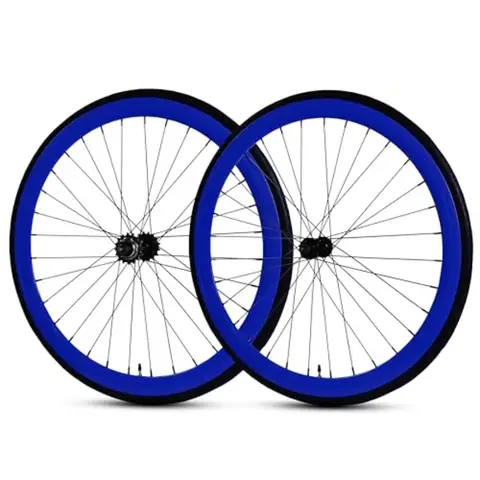 Versatile Fixie Wheelset with Multiple Color Options for Urban Cycling 45mm Deep Rim Fixed Gear Wheels with FlipFlop Rear Hub a