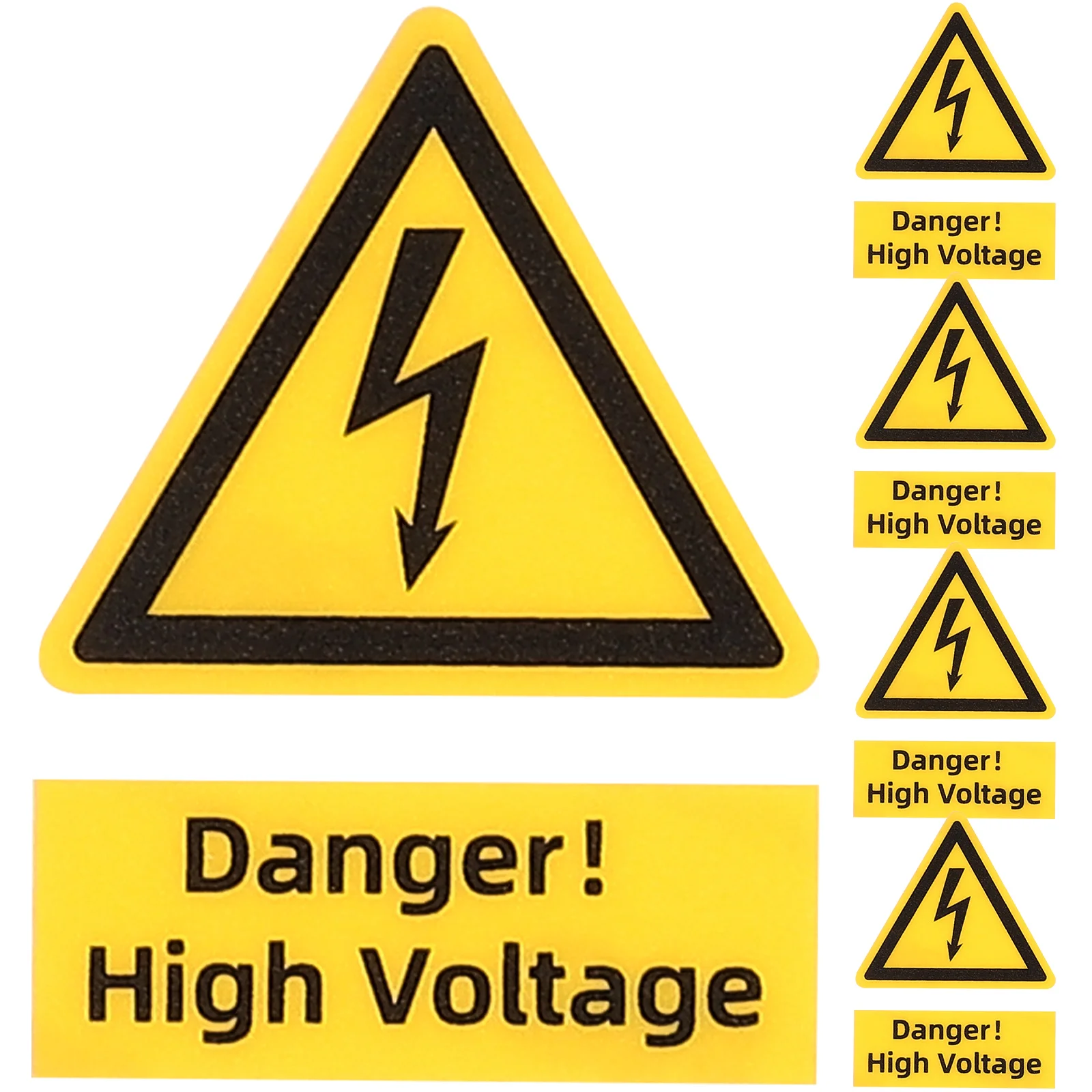 5 Pcs Equipment Safety High Voltage Warning Label Stickers Labels Car Caution Signs The Electrical Panel