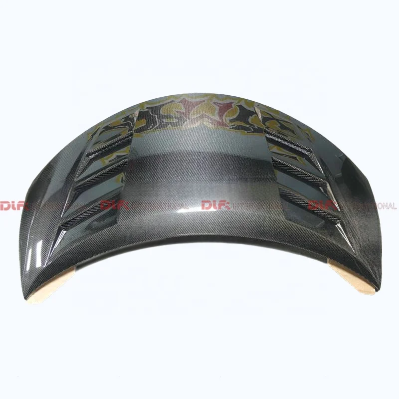 Carbon Car Parts For Honda 15-17 Civic Type R FK2 J Type Carbon Fiber Front Engine Hood High Quality