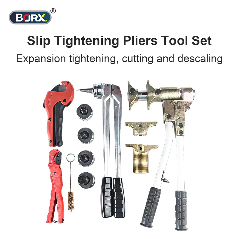 Slip Tightening Pliers tool set PEX tube Expansion tightening cutting and descaling tools