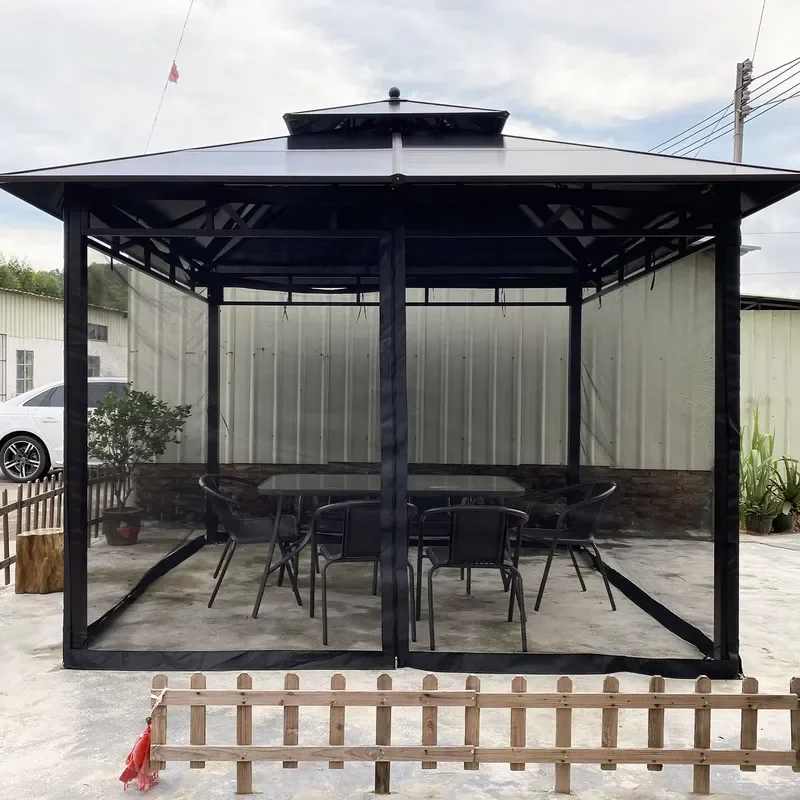 Mosquito Net for Gazebo Outdoor Canopy Insect Netting with Zippers Mosquito Curtain for Garden Patio Mesh
