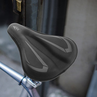 Breathable Soft Silicone Bike Seat Cover Thickened Padded Saddle Cushion for Mountain Road Bikes Comfortable Cycling Cushion Pad