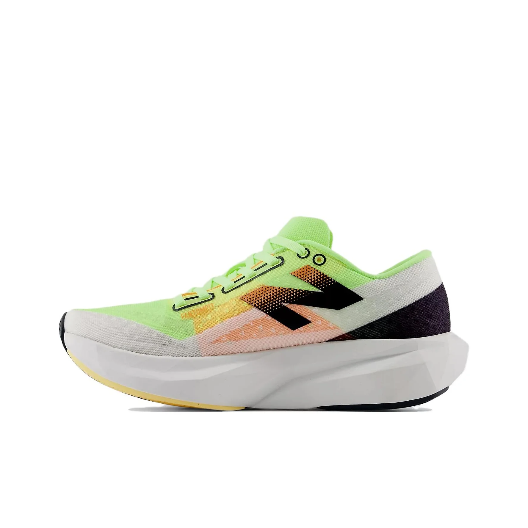 New Balance FuelCell Rebel V4 Mesh Running Shoes Men's White Green Orange MFCXLL4