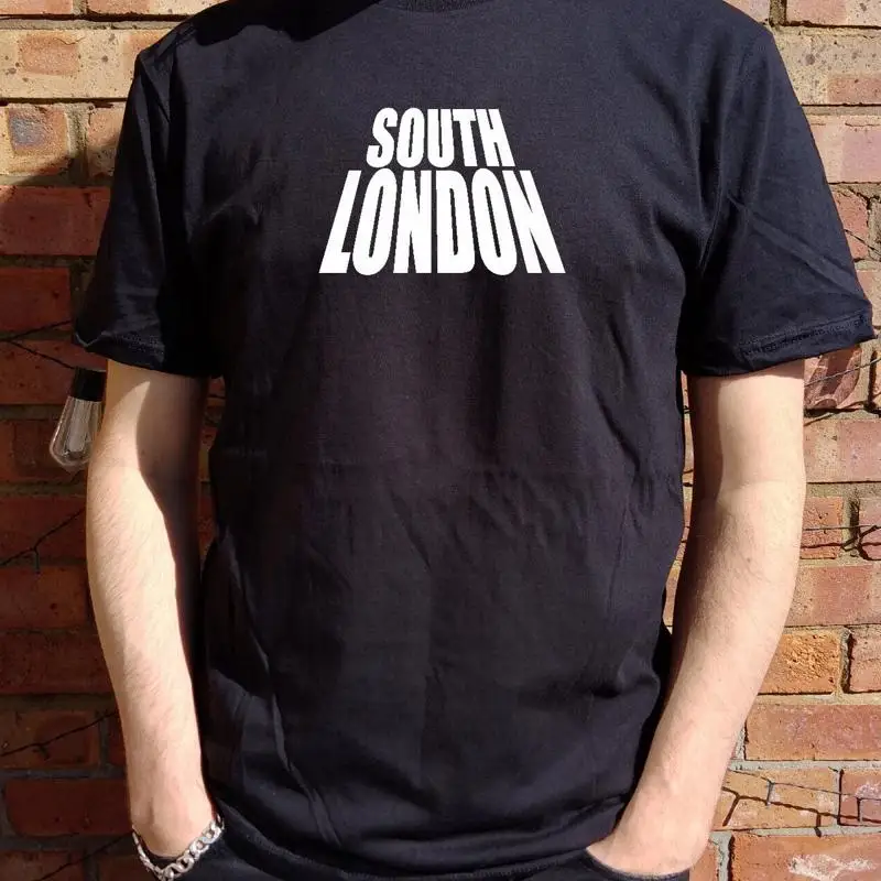 

Футболка South London в стиле ретро 60-х 70-х, сувенир с шрифтом S XXL, различные цвета