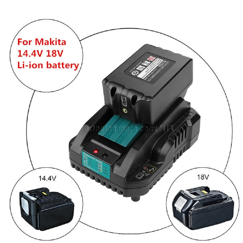 NEW 14.4V 18V Battery Charger for Makita BL1430 BL1815 BL1830 BL1840 BL1850 power tool battery 4A charging current hight quality