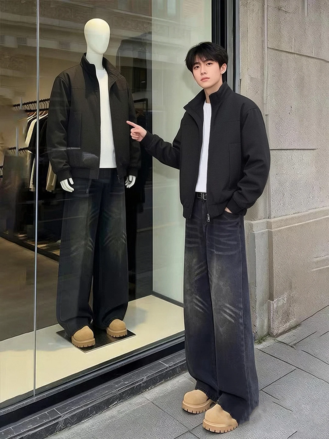 

Мужская куртка-ветровка American Sle Tee-Proof с воротником-стойкой для активного отдыха и работы на открытом воздухе, весна-осень, модная