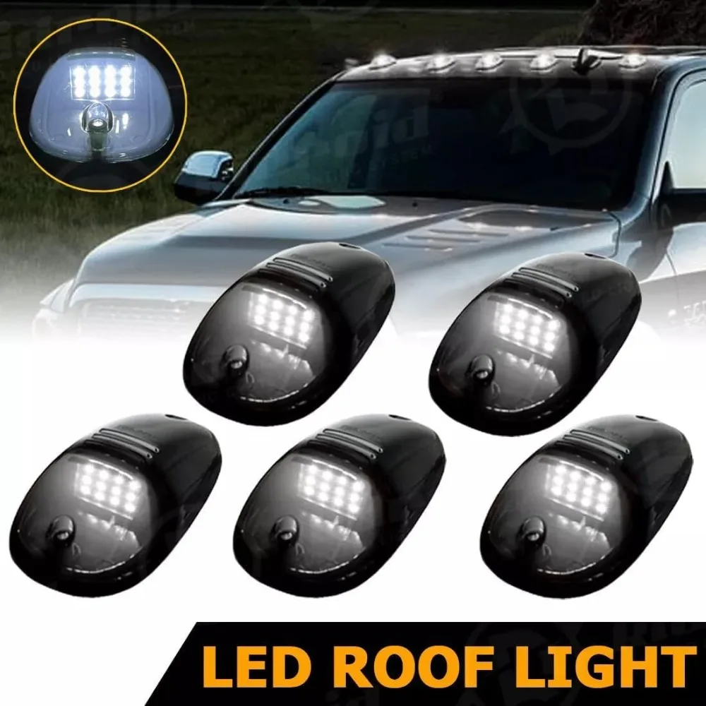 Amber No Drill Car Cab Lights Waterproof Ultra Bright Led Cab Lights for Trucks Roof LED Light Universal for Trucks/Cars/SUV