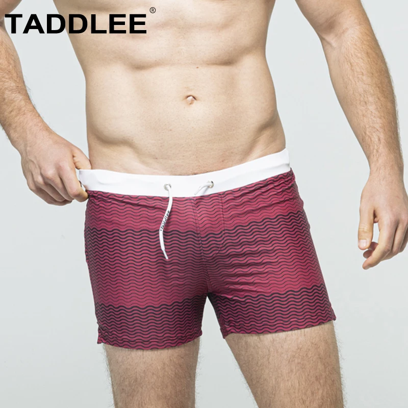 Taddlee Mens Swimsuits Swimming Briefs Trunks Bikini Square Cut Swimwear Shorts