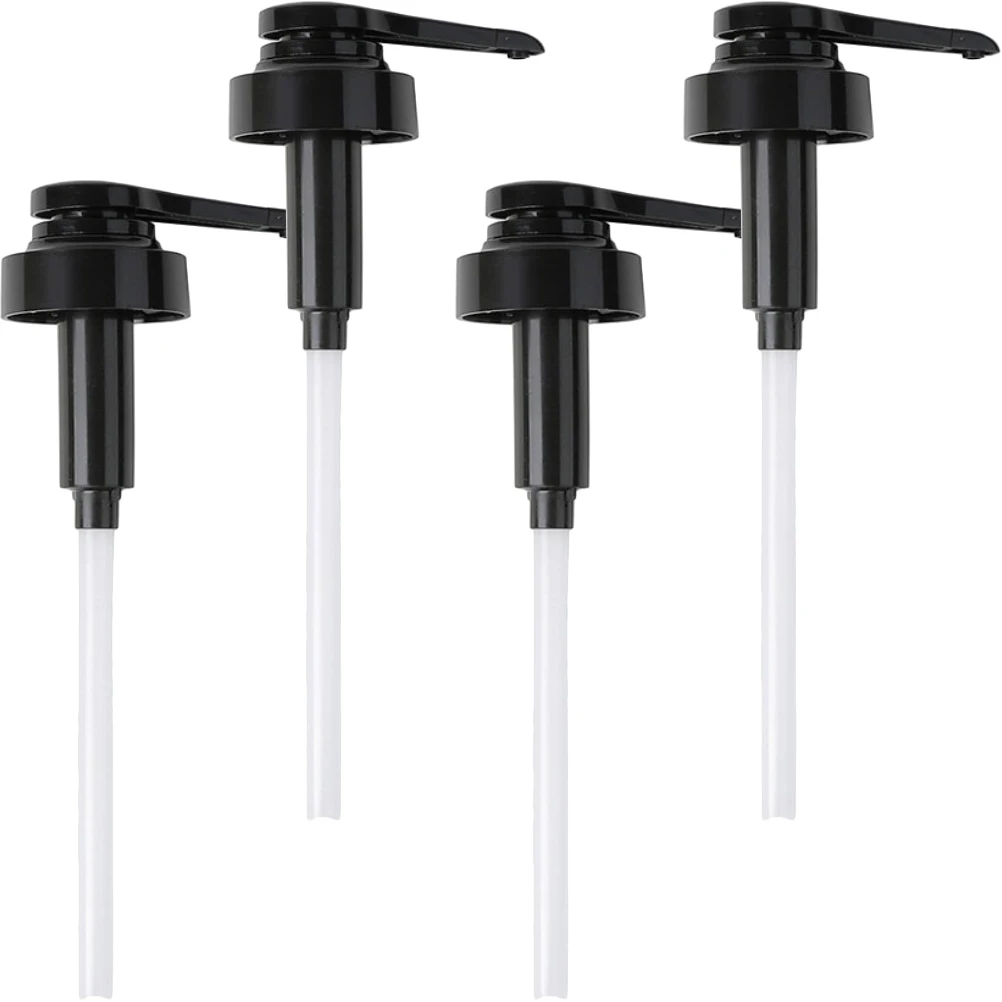 

4pcs Oil Bottle Pump Head Press Type Replacement For Syrup Ketchup Dispenser Household Kitchen Bottle Pump Accessories