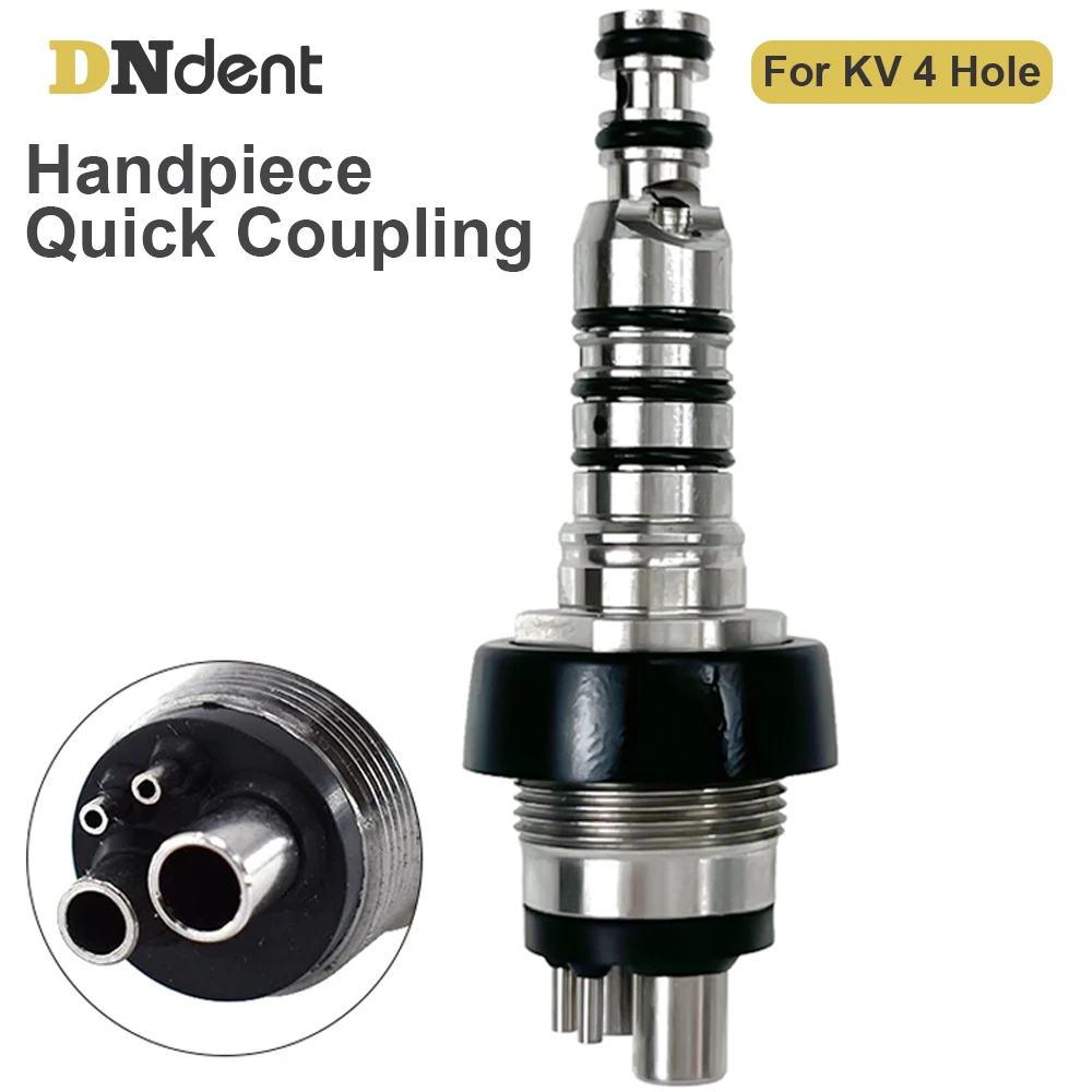 Dental 4holes Quick Coupling Coupler For KV Type High Speed Air Turbine Handpiece Dentistry Accessory tools