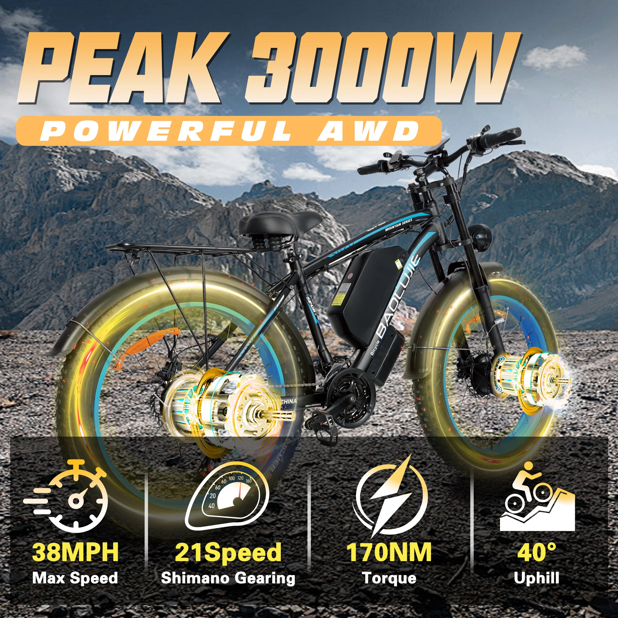 BAOLUJIE 2602 Adults Electric Bicycle 26