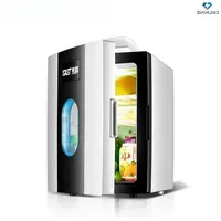 New 12L Mini Fridge - Small. For Car, Home, Dormitory. Cosmetic Storage. Dual Use refrigerator