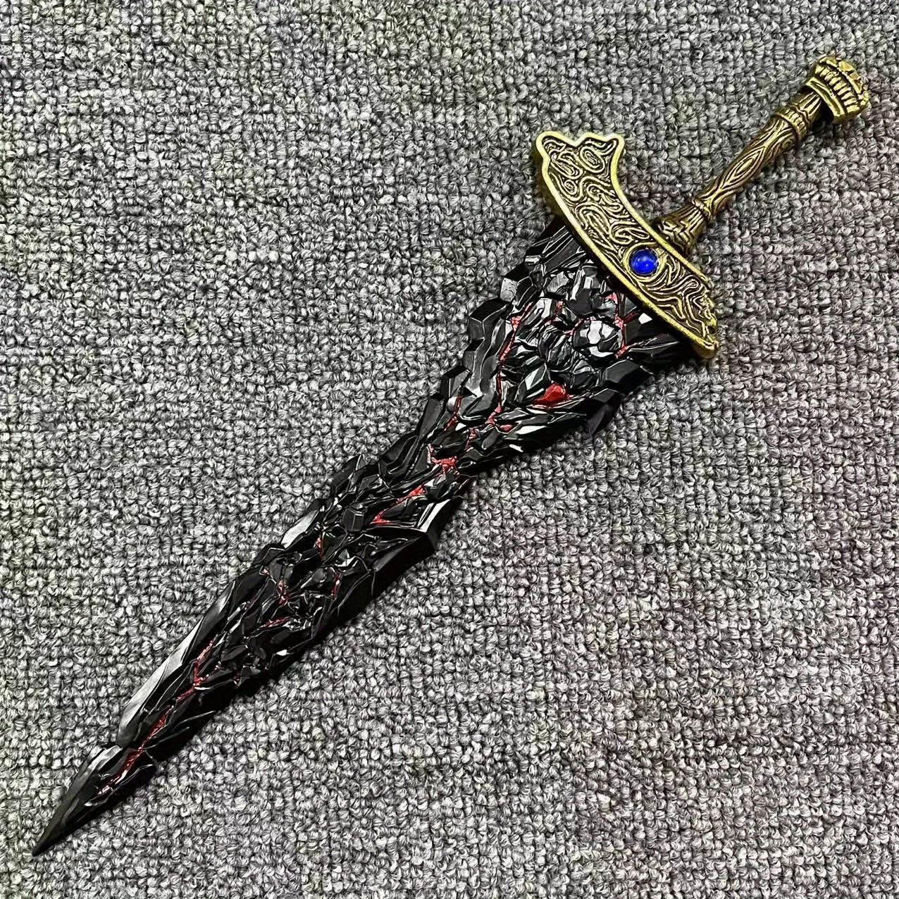 8.6/11.4inch Metal Elden Katana Anime Ninja Knife Iron Blade Sword Blade Real Size Japanese Katana Original Samurai Sabre Toy