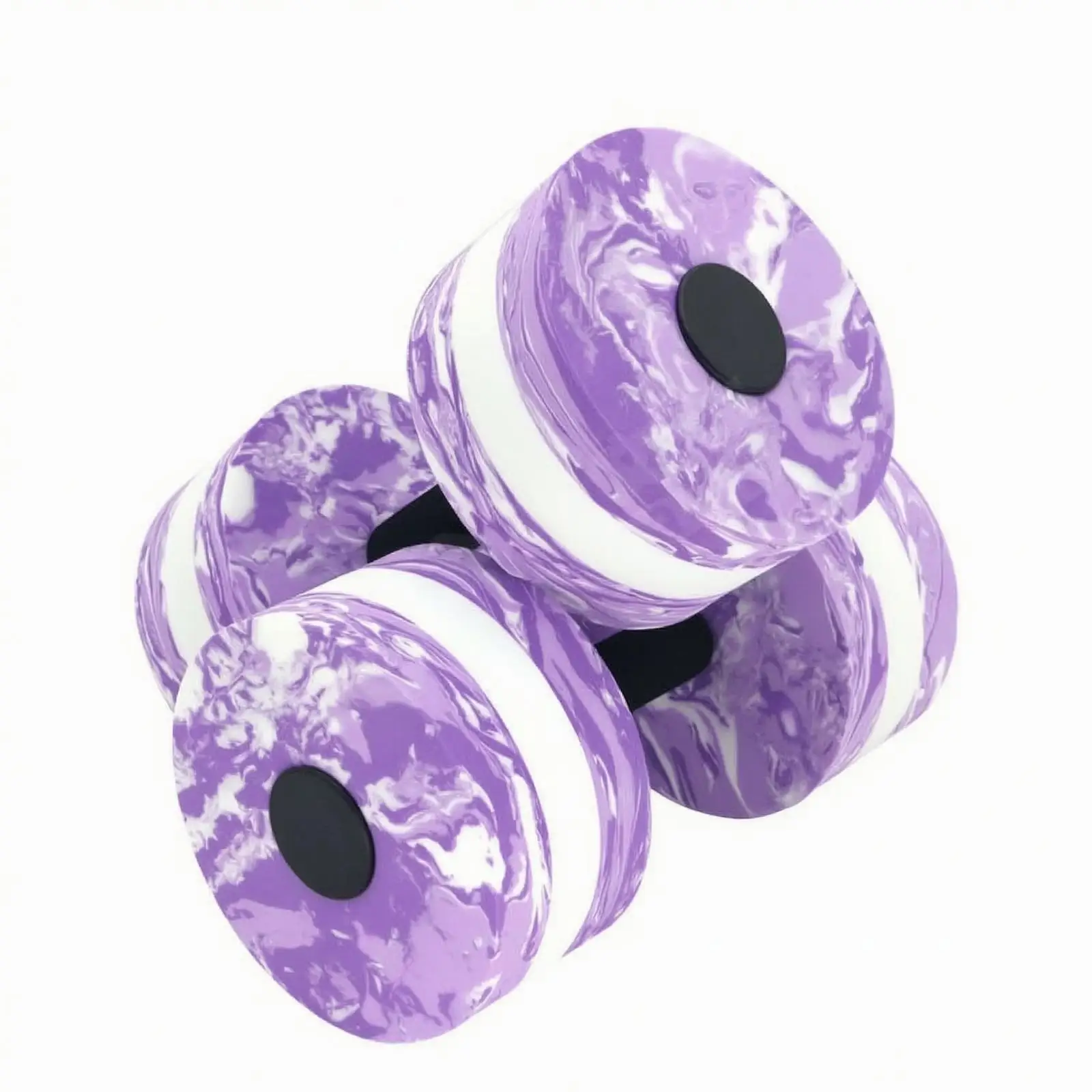 EVA Foam Water Dumbbell Set for Swimming Pool Resistance Training with Comfortable Center Grip for Adult Aqua Fitness