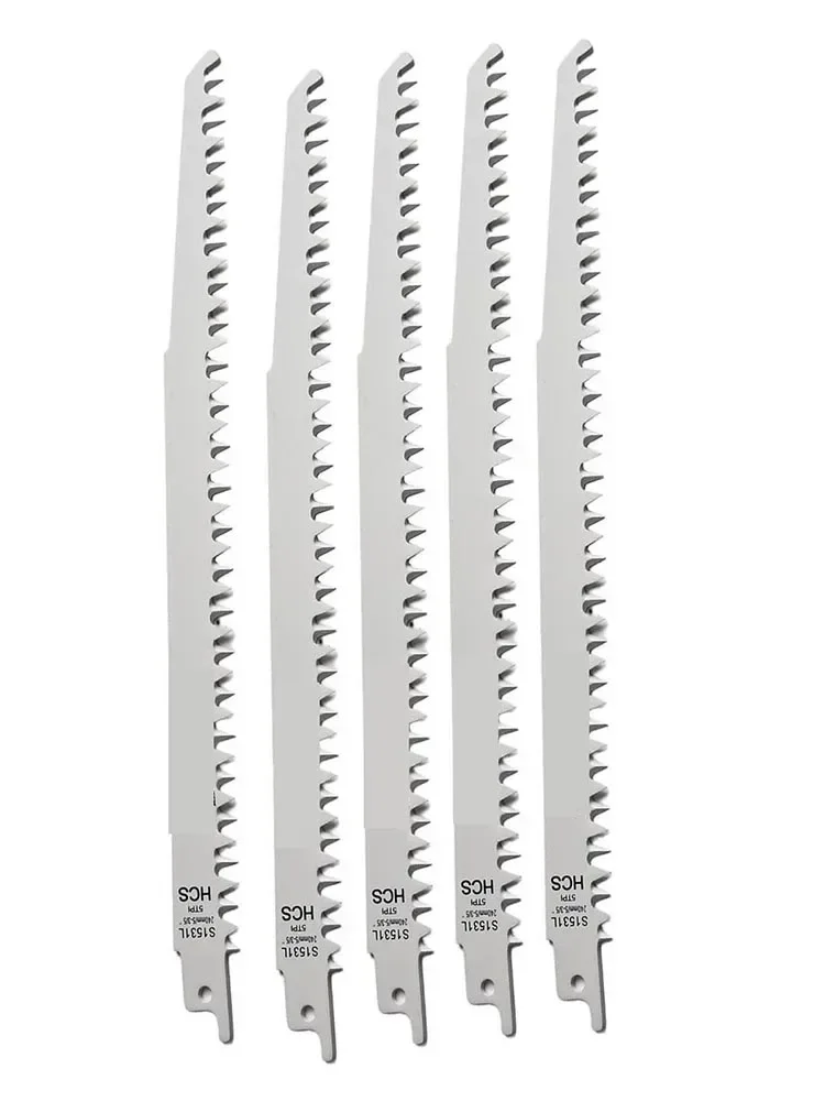 Hoja de sierra recíproca HCS S1531L, 5 piezas, 240mm, para corte de Metal y madera, accesorios para herramientas de carpintería
