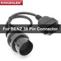 KINGBOLEN Original 38Pin to 16Pin OBD2 Diagnostic Adapter For Mercedes Benz 38 pin Connector