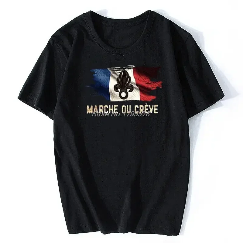 French Foreign Legion Men T Shirt Walk Or Die Legionnaire Cott