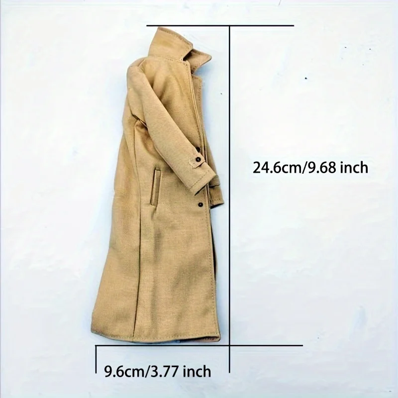 نموذج معطف كاكي للدمية الرقيقة ، خندق Solider للذكور ، سترة واقية ، شخصية الحركة ، الهوايات ، مقياس ، 12"