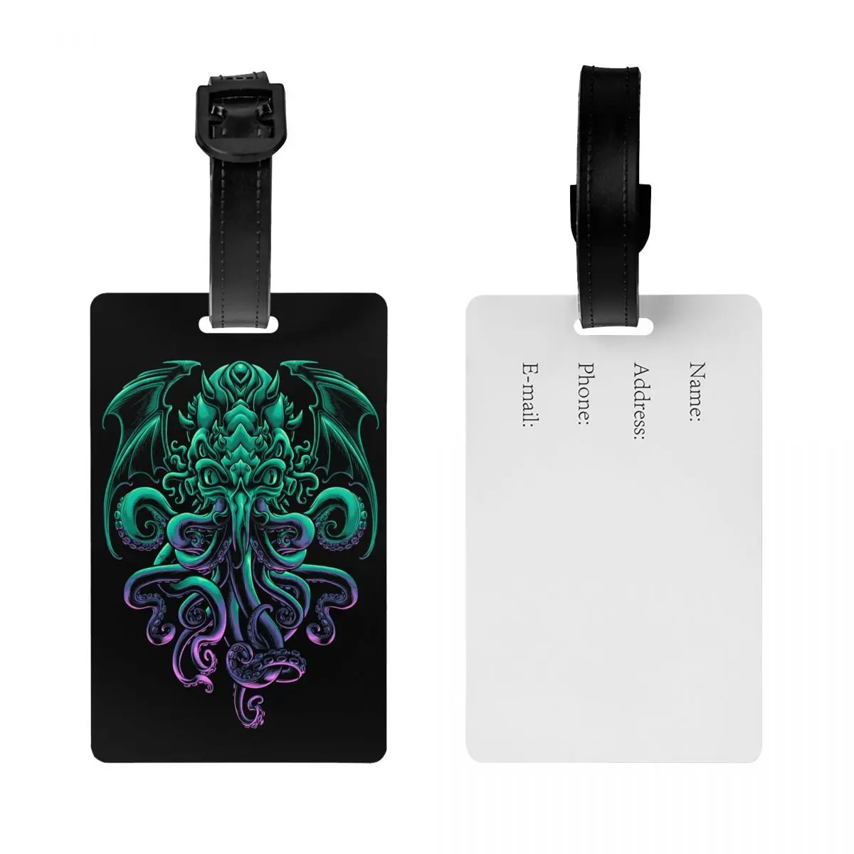 H. p legal personalizado. O Velho Deus de R'lan Bagagem Tag, Lovecraft Cthulhu, Proteção de Privacidade, Bagagem Tags, Travel Bag Labels, Mala