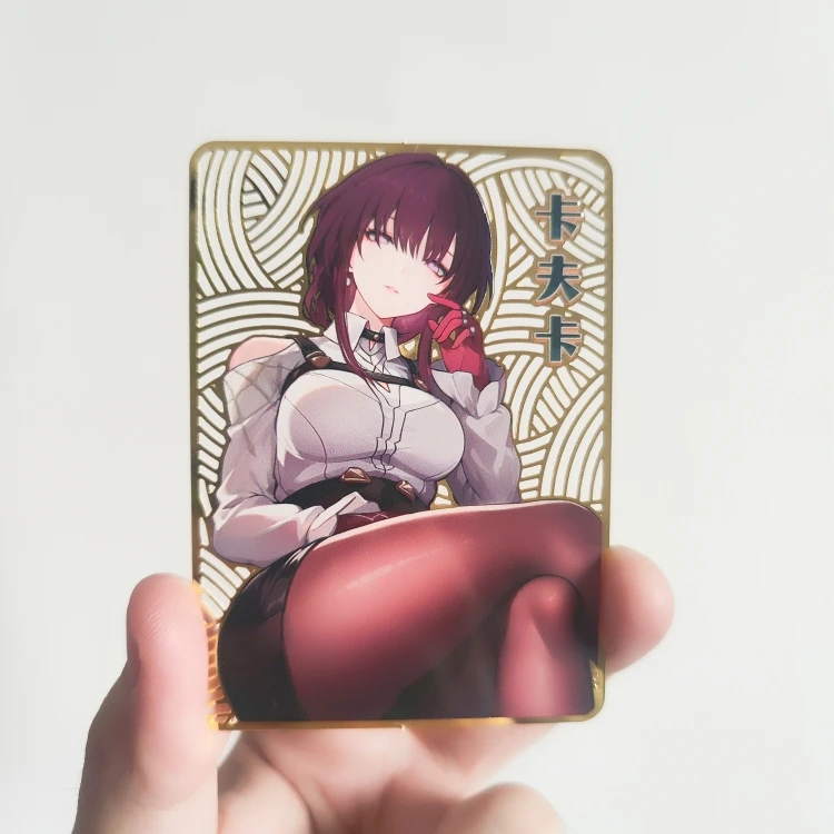 

Anime Honkai: Star Rail Jingliu Dan Heng Kafka Cosplay Hollowed out Bookmark Cartoon Metal Piercing Card Page-marker Xmas Gift