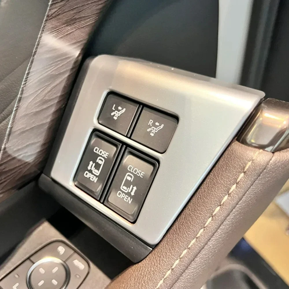 LHD RHD For Toyota Alphard Vellfire 40 Series 2023 2024 door armrest window upper switch cover glass control panle cover sticker