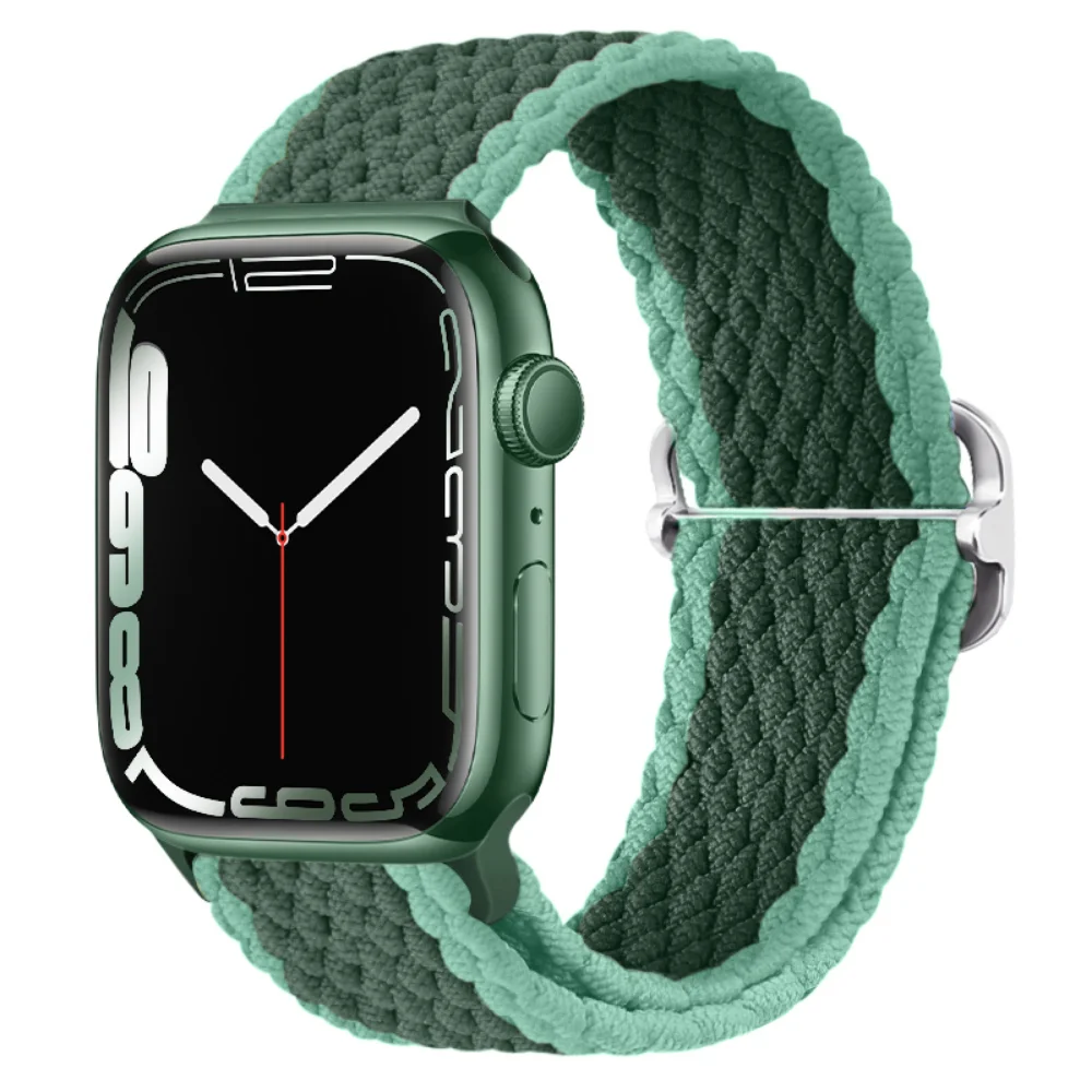 Nylon Strap For Apple Watch 12 11 10 9 8 7 46mm 42mm Adjustable Wristband iWatch Ultra4-3-2-1 49mm 6 5 4 SE 45mm 41mm 44mm Belt