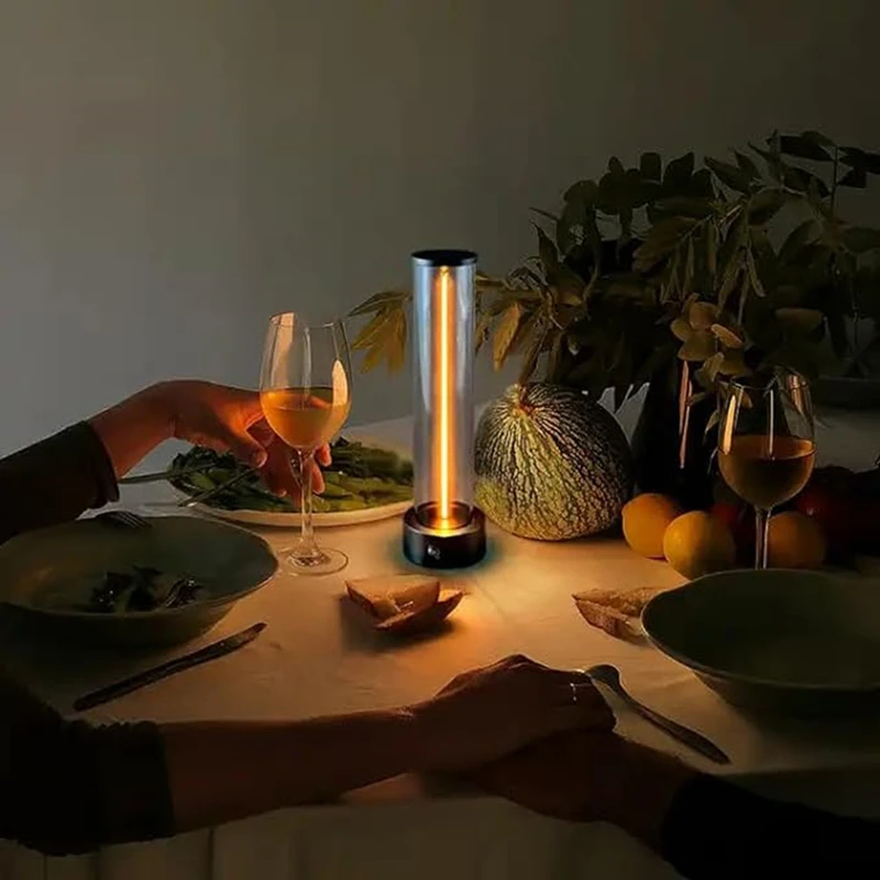 Design minimalista della lampada magnetica, lampada da scrivania magnetica con controllo touch, torcia USB moderna ricaricabile da 2000 mAh senza fili