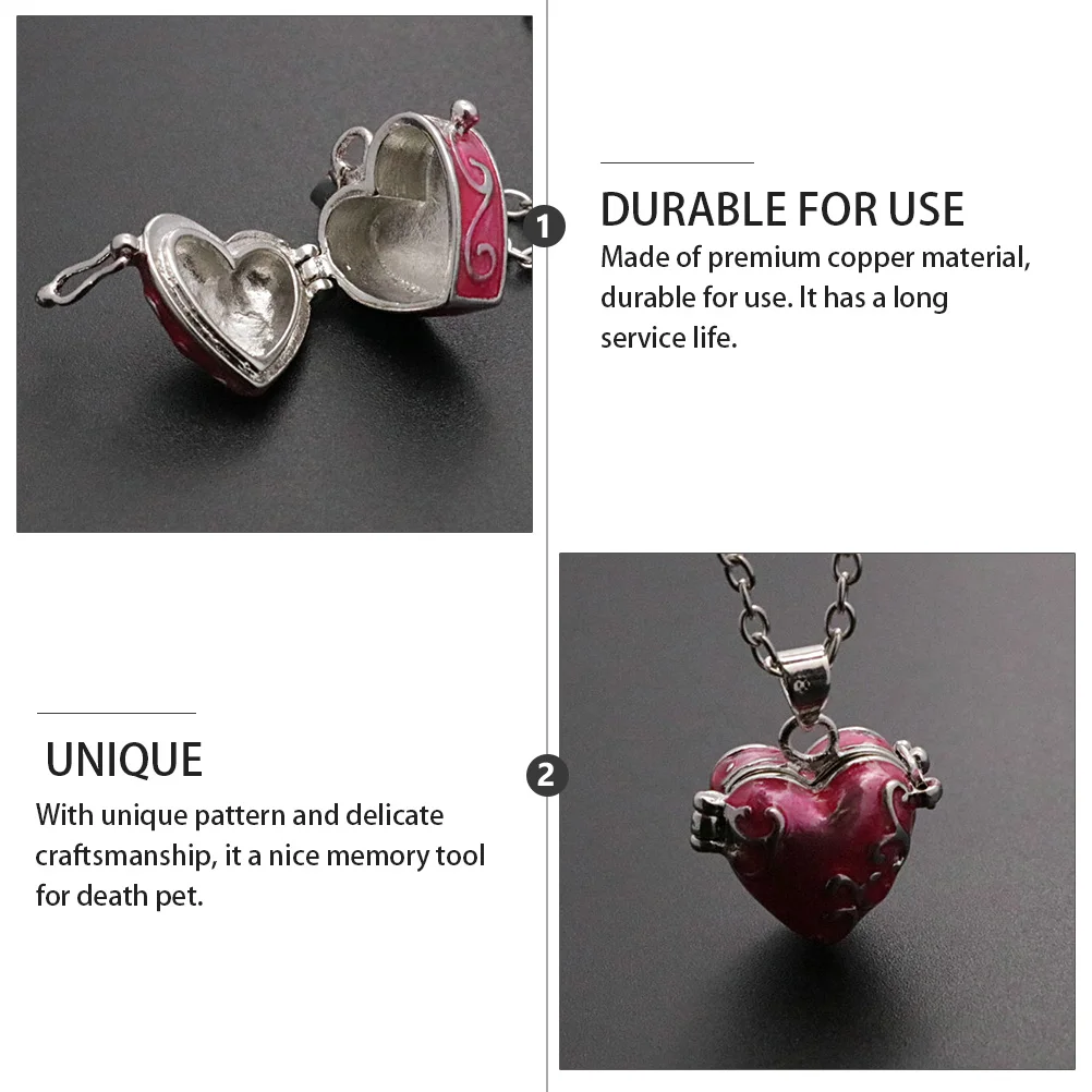 

Dropshipping Photo Box Pendant Necklace for Ashes Vintage Jewelry Copper Cremation