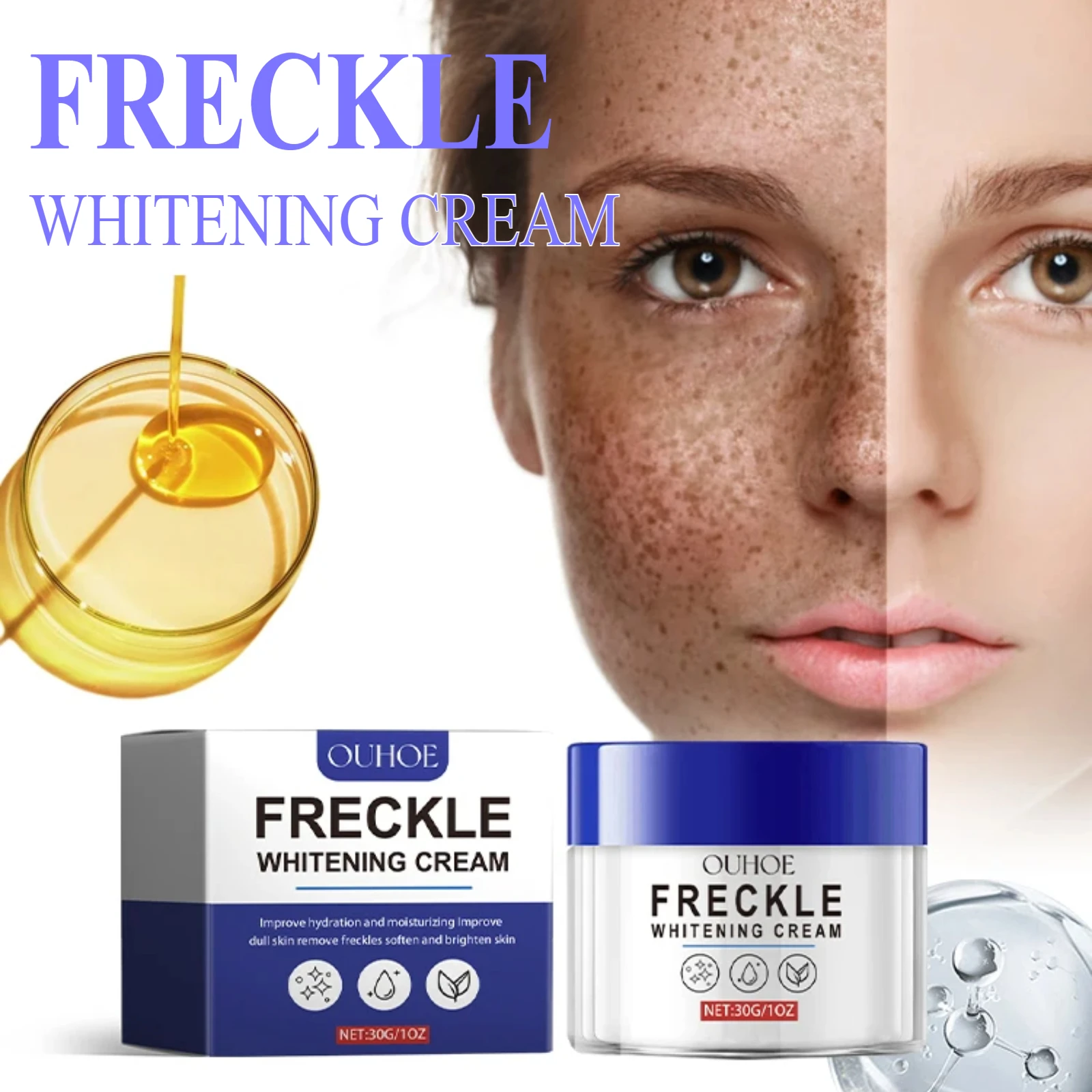 Freckle Face Cream Dimming Dark Spots Reducing Pigmentation Improving Rough Skin Brightening Moisturizing Facial Care Products