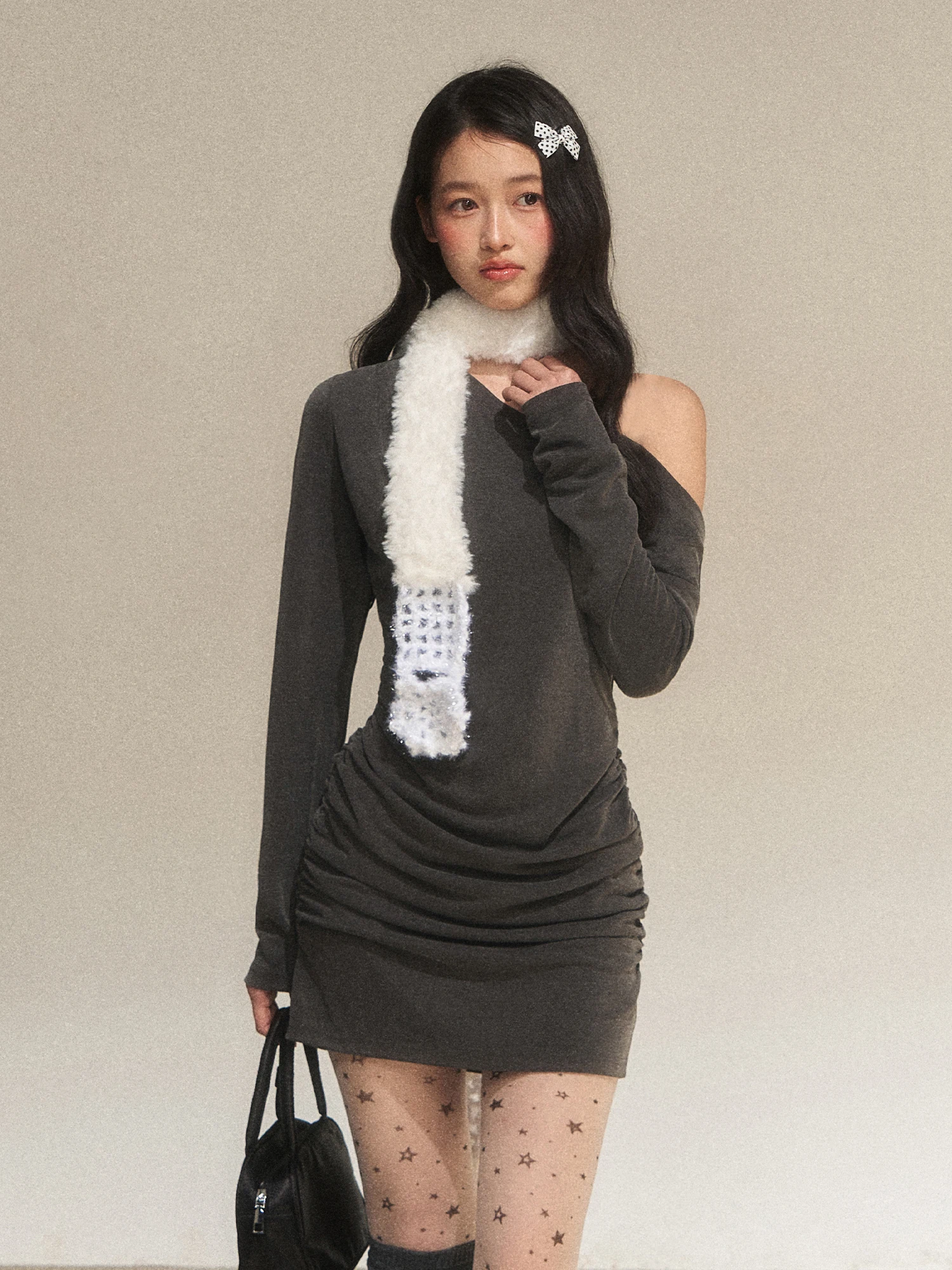 

Женское кружевное платье Wedhub с длинным рукавом, облегающее, для девочек, зимний дизайн, новогодняя коллекция