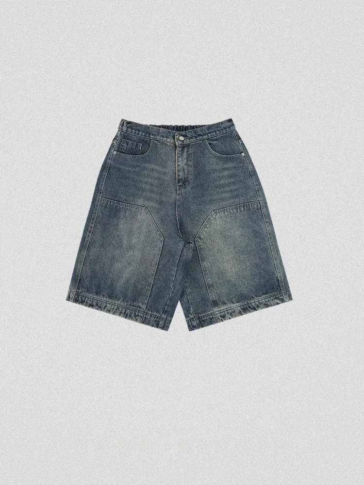 

Loose Straight Leg Jeans orts American Casual Sle Mid-Low Waist Cotton Polyester Blend Summer Youth Faion Jeans orts