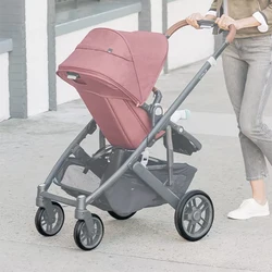 Stroller Tire For Uppababy Cruz V2（Not Cruz V1 ) Front Or Back Wheel PU Tubeless Custom Tyre Cover Baby Buggy Accessories