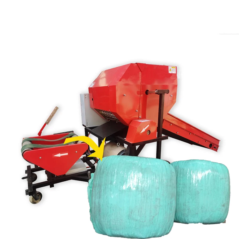 Silage Bale Packing Machine Square Baler Corn Silage Compress Packing Machine For Farms