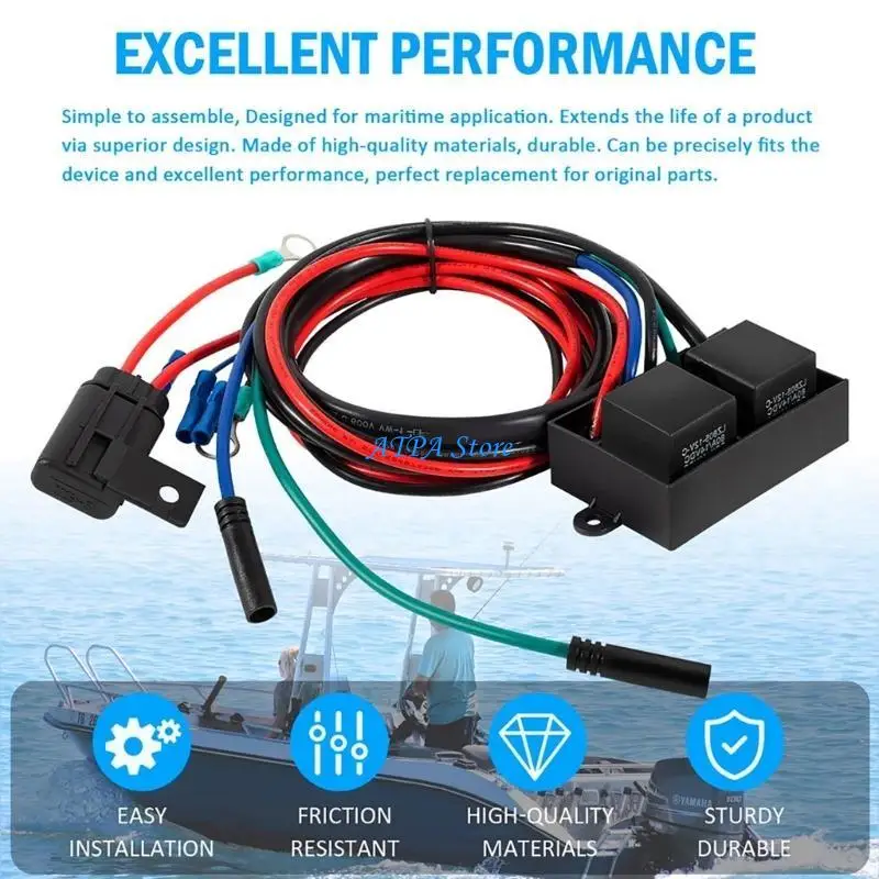 

U13C Relays Harness Plate Wiring Parts Replace AHJRELAYKIT-2-DP for Hydraulic Plat