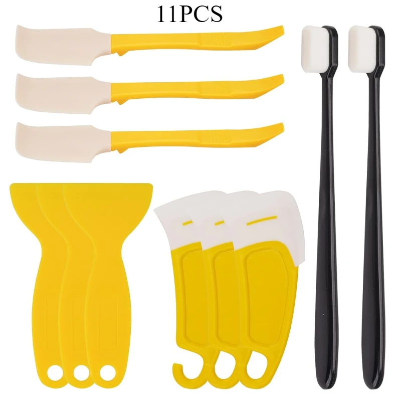 8/11pcs UV Resin 3D Printer Must-Have Tools Scrapers Silicone Spatulas Brushes for Resin Transfer Cleanin 3D Printer Accessories