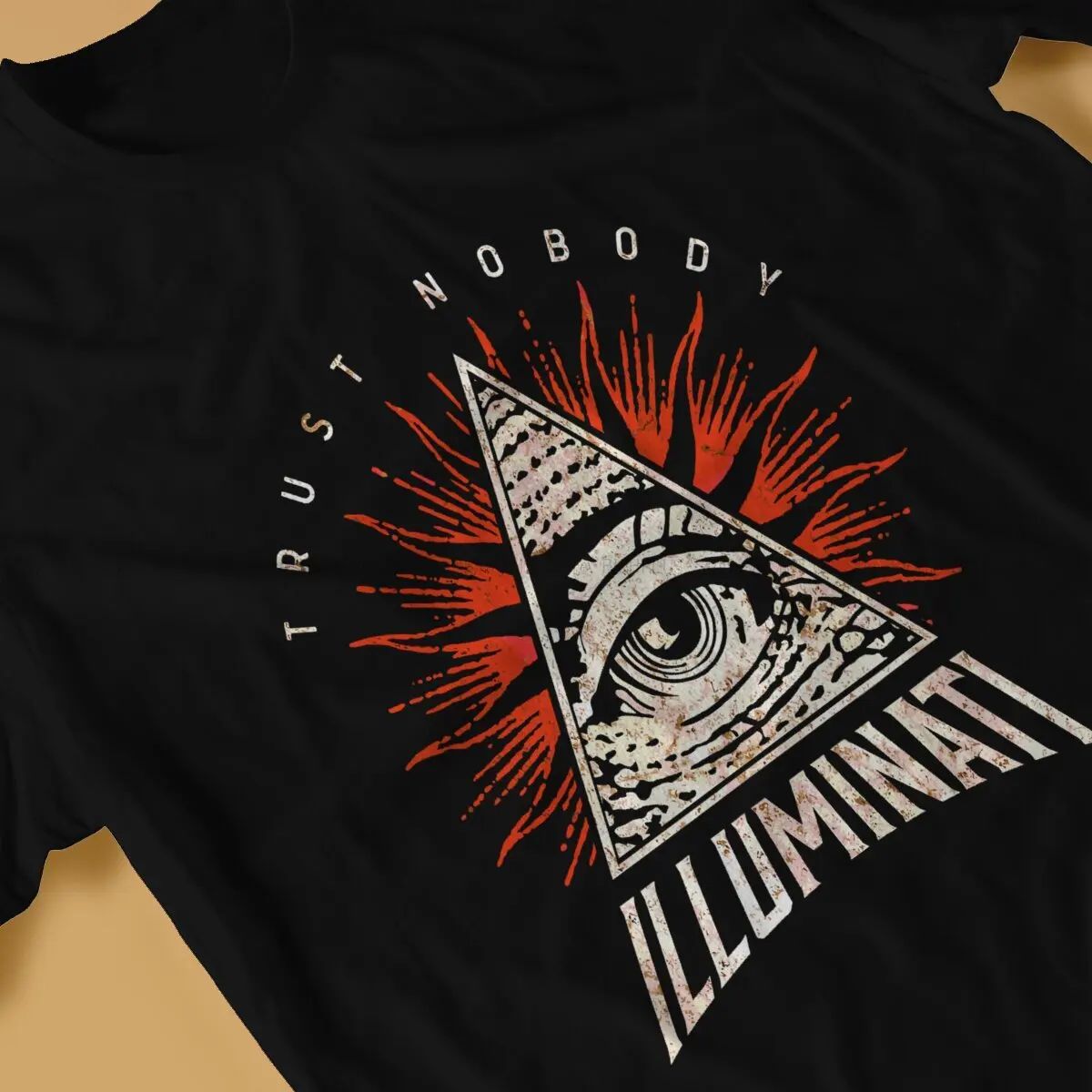 Eye Illuminati Man TShirt All Seeing Eye Fashion Polyester T Shirt Graphic Sweatshirts Hipster