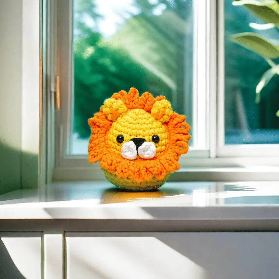 大人用かぎ針編み糸キット DIY漫画人形セット 英語マニュアル付き 編み物手作りセット 初心者向け 1セット 新しいかぎ針編みマスター