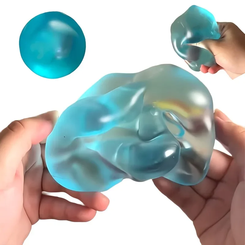 Blaue Maltose-Squishy-Spielzeuge: Anti-Stress-Sensorik-Fidget-Spielzeug, weich, transparent, im gleichen Stil, langsam rückfederndes Dekompressionsspielzeug