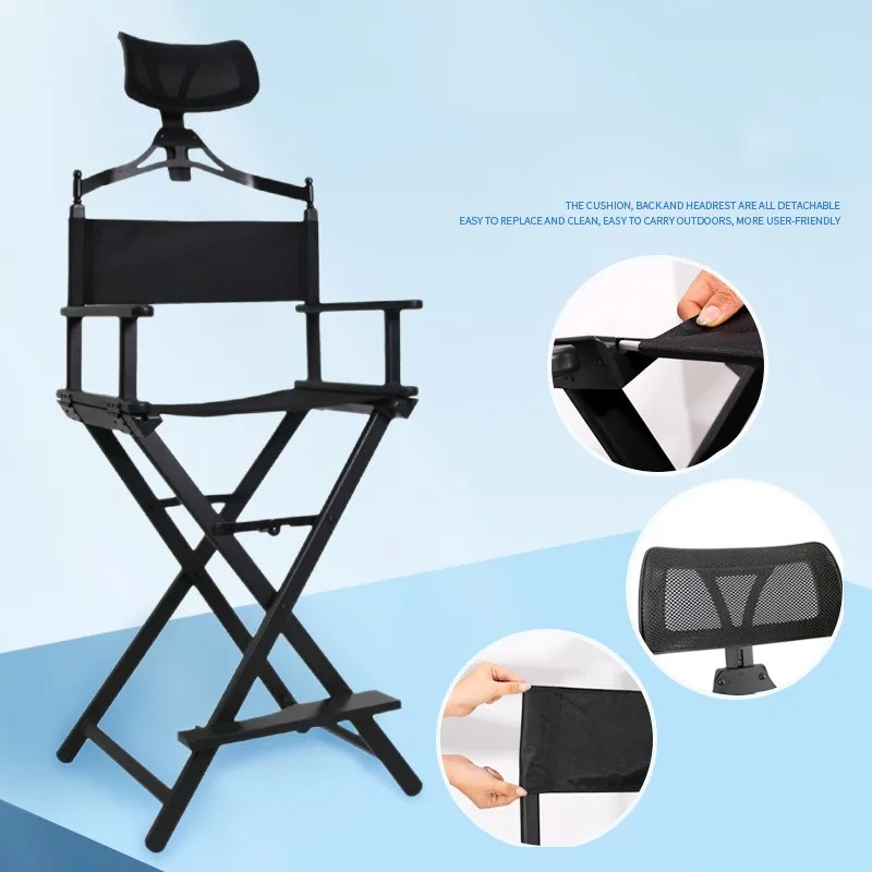 Leisure Chair Director Chair Foldable Small Package Professional Aluminum Alloy Folding Chair Outdoor Makeup Chairs